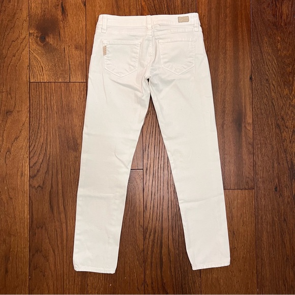 Paige White Low Rise Jeans Cropped Straight Leg - Picture 4 of 12